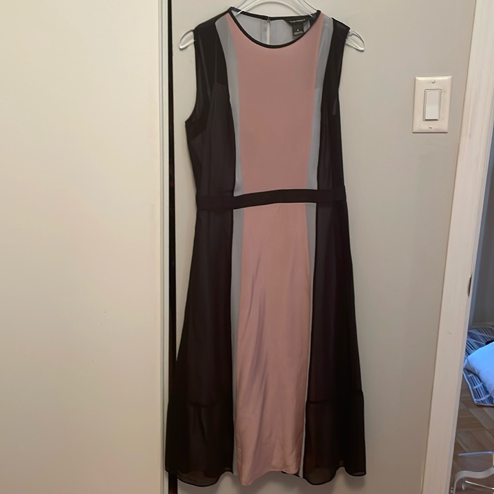 Club Monaco flared skirt midi dress size 4